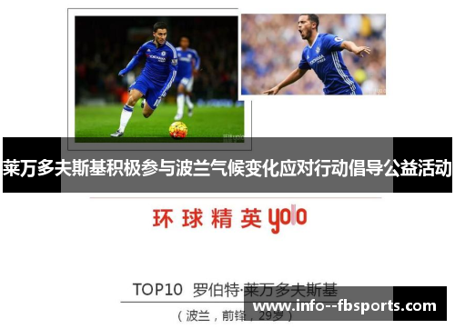 莱万多夫斯基积极参与波兰气候变化应对行动倡导公益活动 莱万多夫斯基积极参与波兰气候变化应对行动倡导公益活动