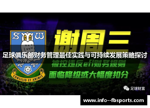 足球俱乐部财务管理最佳实践与可持续发展策略探讨