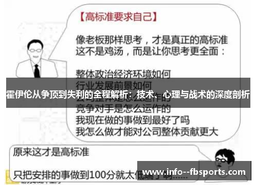 霍伊伦从争顶到失利的全程解析：技术、心理与战术的深度剖析