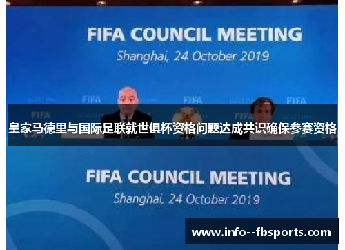 皇家马德里与国际足联就世俱杯资格问题达成共识确保参赛资格